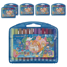 PENROTE 筆樂 柴語錄 24色 易水洗 彩色筆, 藍色, 6盒