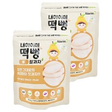 Naeiae 嬰幼兒片狀米餅 無添加, 梨子, 30g, 2包
