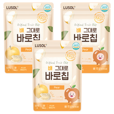 LUSOL 果乾 水梨, 15g 迷你包, 適合6個月以上嬰幼兒, 3包