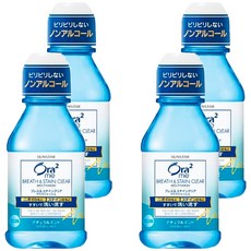 Ora2 愛樂齒 me淨白清新漱口水, 低刺激, 無酒精, 天然薄荷, 80ml, 4瓶