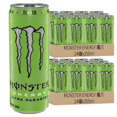MONSTER ENERGY 魔爪 超越仙境碳酸能量飲料 355ml*24入, 無糖低熱量, 維生素B群, 48罐