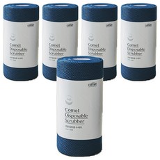 comet 柔軟拋棄式菜瓜布, 5個, 海軍藍, 60入