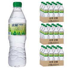 金車 波爾 天然水, 600ml, 72瓶