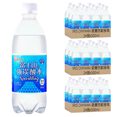IRIS OHYAMA 愛麗思歐雅瑪 富士山強氣泡水, 500ml, 72個
