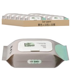 bar saem 洗劑合一拋棄式菜瓜布 迷迭香 + 檸檬香, 單色, 30張, 16包