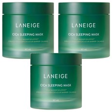 LANEIGE 蘭芝 CICA 細胞修復補濕睡眠面膜 2023版 夜間屏障修護 舒緩, 60ml, 3件