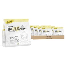 南小喵 植物系 無塵豆腐貓砂 1.5mm 6L 8包 可沖馬桶, 2kg, 水蜜桃, 8袋