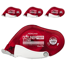 KOKUYO 國譽 好黏便利貼雙面膠帶 強力型 10mm x 10m, 4個, 單一顏色