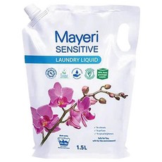 Mayeri 低敏速淨濃縮洗衣精補充包 專為敏感肌膚設計 不添加色素、香料、石化成分、螢光增白劑 歐洲製造, 1.5L, 1包