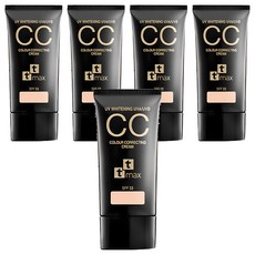 TTMAX 全效完美修飾CC霜SPF33 保濕 修飾 防曬 裸妝感, 15%修飾潤色, 30ml, 5入