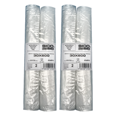 SICO 舒肥專用真空包裝袋捲型 30x600cm 1包 105微米厚, 600 x 30cm, 2捲, 2包