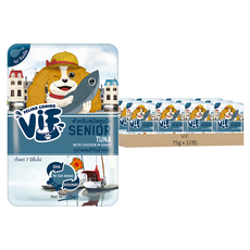 ViF 肉絲濃湯好鮮犬餐包 原廠公司貨, E4 鮪魚雞肉濃湯, 75g, 12包