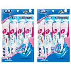 Shallop 刷樂 曲線牙刷, 4支, 2包