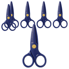 Floweronaco 兒童安全剪刀, 藍色, 6入