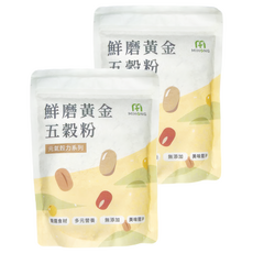 MIHONG 米鴻生醫 元氣穀力 鮮磨黃金五穀粉 台灣產, 300g, 2袋, 10份