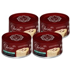 Cherie 法麗 全方位無膠主食貓罐 全貓適用, 4個, 80g, 雞肉慕斯 + 鮪魚