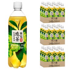 保力達 畢兒綠茶氣泡飲, 590ml, 72瓶