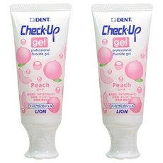 Check-Up 高氟素兒童健齒牙膏 桃子味, 60g, 2條