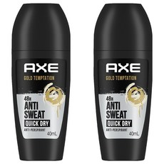 AXE 戰斧 滾珠式止汗體香劑 黃金誘惑 GOLD TEMPTATION, 2個, 40ml