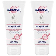 sanosan 珊諾 S孕女神膠原彈力抗紋霜, 妊娠紋護理, 臨床測試, 嬰兒安全, 200ml, 2件