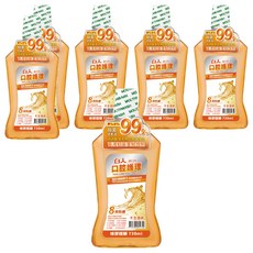 T.KI 白人 蜂膠護齦漱口水 720ml, 6瓶