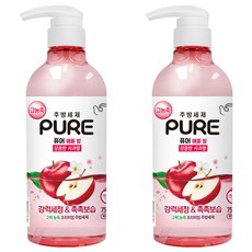 PURE 純淨系列 蔬果碗盤洗潔精 蘋果香 強力清潔&保濕, 750ml, 2瓶
