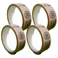 CLEAN 克林 ELItape易利封 防拆保密膠帶 30mm x 10m, 牛皮色, 4捲