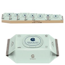 enblanc 幼兒濕紙巾 藍鳶尾花萃取, 100張, 10包