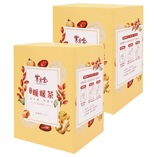 紫金堂 暖暖茶, 調整體質, 多種微量元素, 自家持有手工煨製薑片, 細火慢燉成紫金暖暖茶, 7包, 2盒, 80g