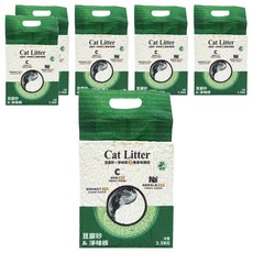 Puss in Boots 長靴貓 淨味豆腐砂 2.5kg, 綠茶, 6包