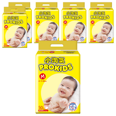 PROKIDS 小淘氣 透氣乾爽黏貼型尿布 4~11kg, M, 300片