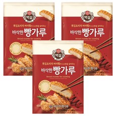 CJ BEKSUL 白雪 脆麵包屑 正宗美味的韓國風味, 450g, 3包