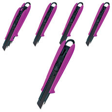 TaJIma 田島 自動固定式專業美工刀 DCL500, 紫色, 6個