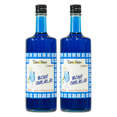 YANGNAN 仰南 藍柑香風味糖漿 750ml 調酒專用 玻璃瓶裝, 2瓶