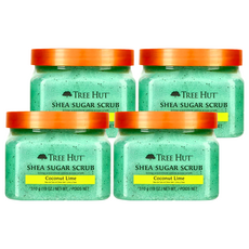 TREE HUT 乳油木蜜糖身體磨砂膏 Coconut Lime, 510g, 4件