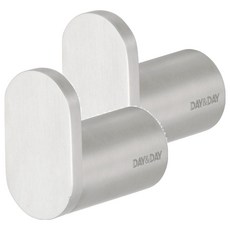 DAY&DAY 日日家居 不鏽鋼單衣勾 STA0080, 2個, 絲光不鏽鋼色