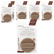 COSMOS 舒芙蕾氣墊粉撲 BR-04, 圓形, 6個
