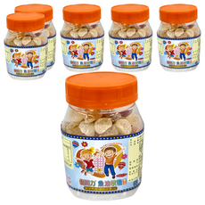 優而力 魚油軟糖, 富含魚油、乳酸鈣和維生素C, SGS檢驗合格, Q軟口感, 200g, 6罐