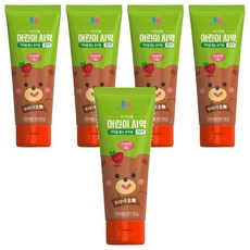 BUSYANGEL 寶寶低氟牙膏，覆盆子味，第二階段，60g, 5條