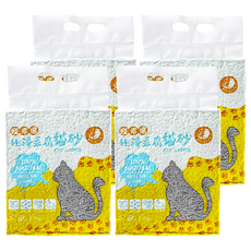 寵幸福 極淨豆腐貓砂 4包 竹炭 6L - 天然豆腐砂、快速凝結、除臭