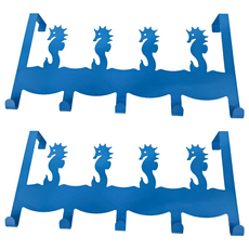 Wisdom 海馬造型門後鉤 5鉤, 鐵製, 海馬造型, 2個