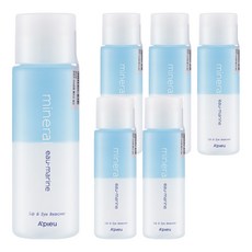 A'pieu 礦物溫和眼唇卸妝液 Eau-Marine 海洋香氣, 100ml, 6瓶