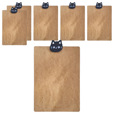 JOY STAR O-Cat 貓咪木頭板夾 253 x 330mm, 原木, 6個