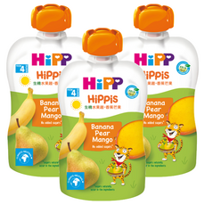 HiPP 喜寶 水果趣 香蕉芒果 4個月以上, 100g, 3包