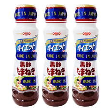 NISSIN 日清 OilliO 液狀沙拉 黑酢洋蔥風味，日本製造, 185ml, 3瓶