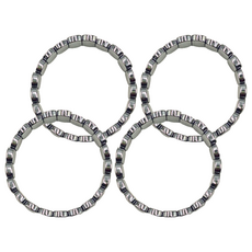 日正 鈦赫茲手珠/項鍊 橢圓切角鈦赫茲手排 14mm, 4條