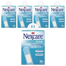 3M PE系列 OK繃 透明, 20片, 5盒