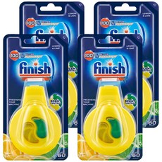 finish 洗碗機除味芳香劑 清新檸檬, 4ml, 4個