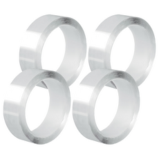 加厚無痕奈米定物膠帶 3m 透明色 適用多種表面 可水洗重複使用, 4捲