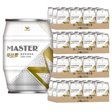 統一 曼仕德 濃醇拿鐵咖啡, 235ml, 96罐